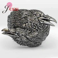 new retro gothic punk men rings trendy skull eagle male animals rings jewelry christmas accessories