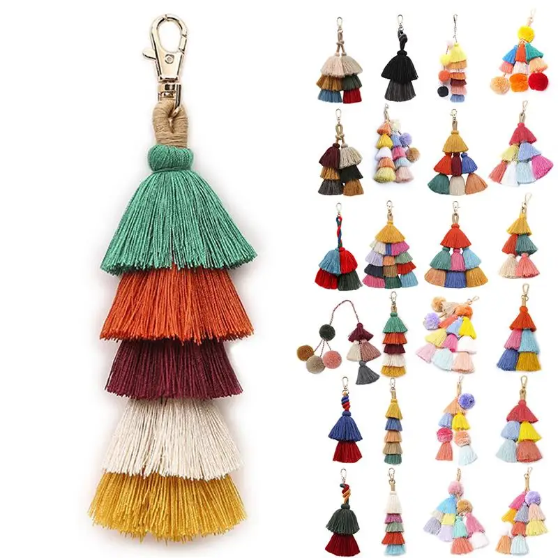 1 шт. помпоны брелок дождевые 2019 разноцветные кисти женская сумка для ключей