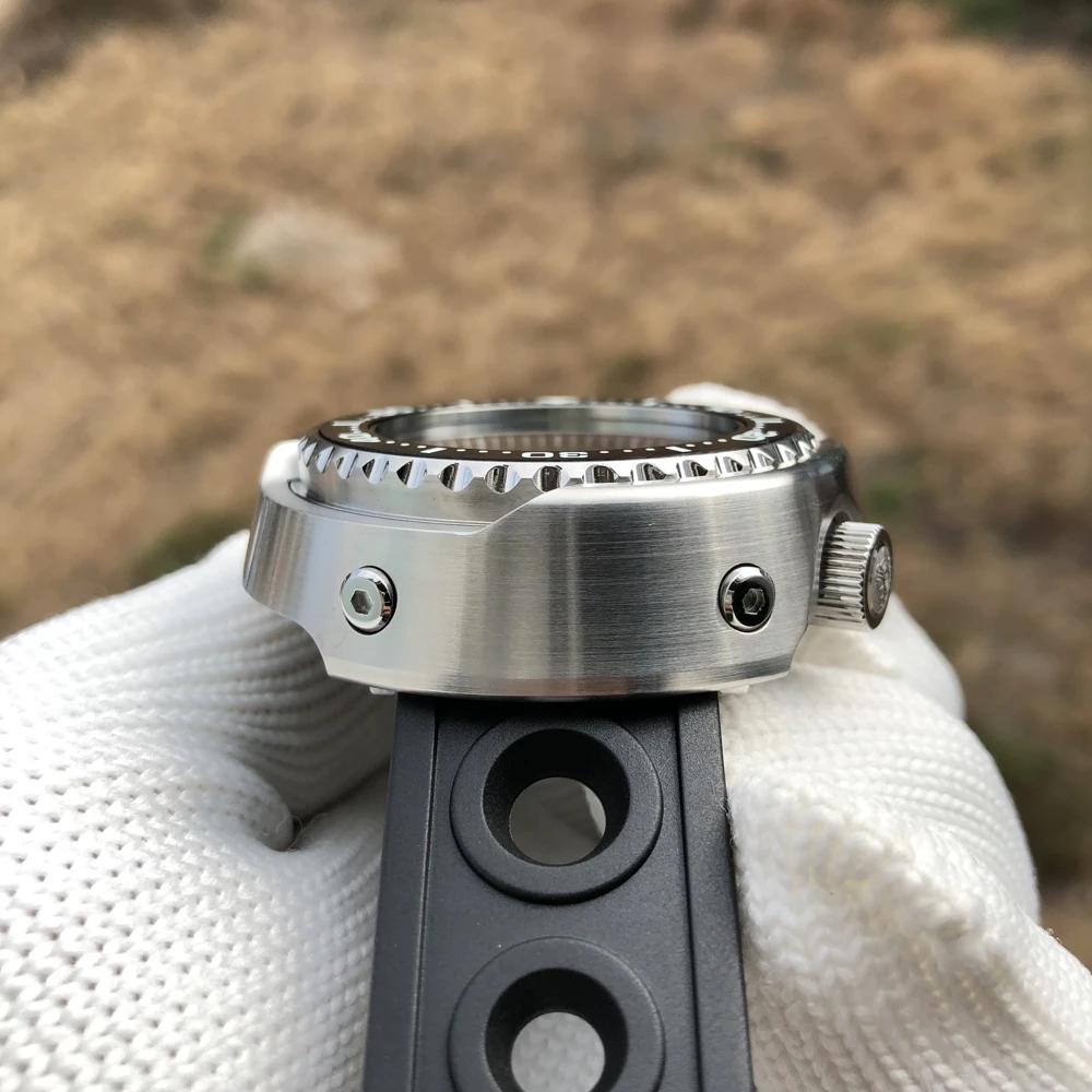 للبيع Steel454 SD1978 المعتاد 53.6 مللي متر الهاتفي ساعات آلية الرجال حاوية من الفولاذ المقاوم للصدأ 1000 متر مقاوم للماء التلقائي التونة غواص ساعة