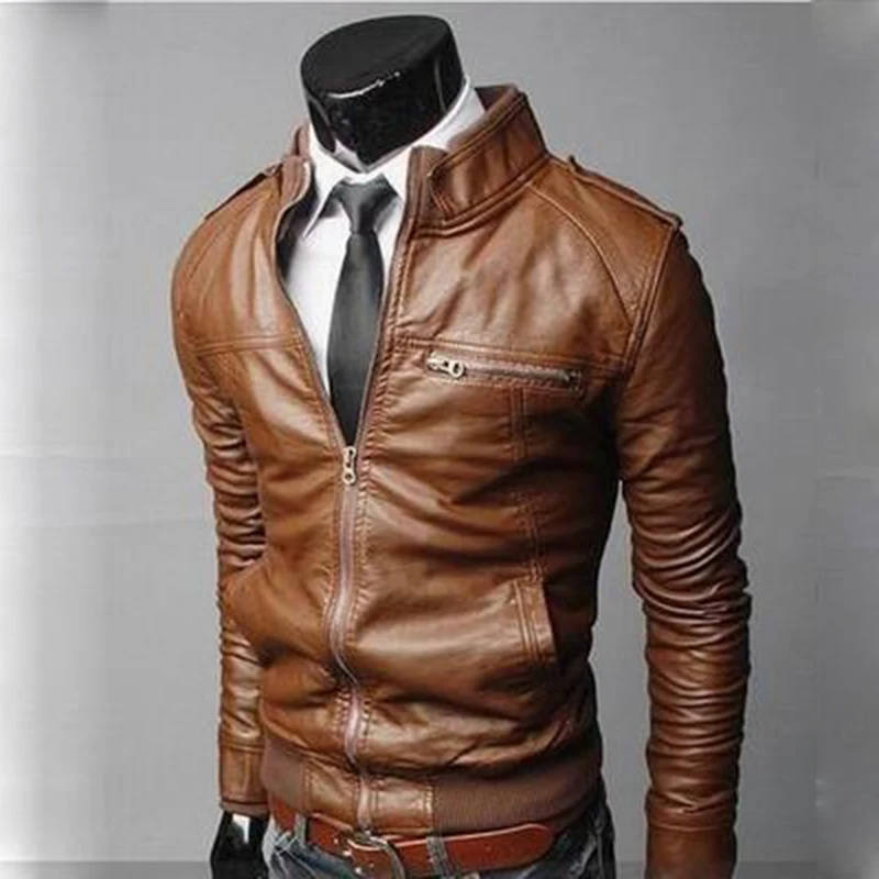 2021 новая кожаная куртка Для мужчин Veste мотоциклетная Мужские кожаные пальто s