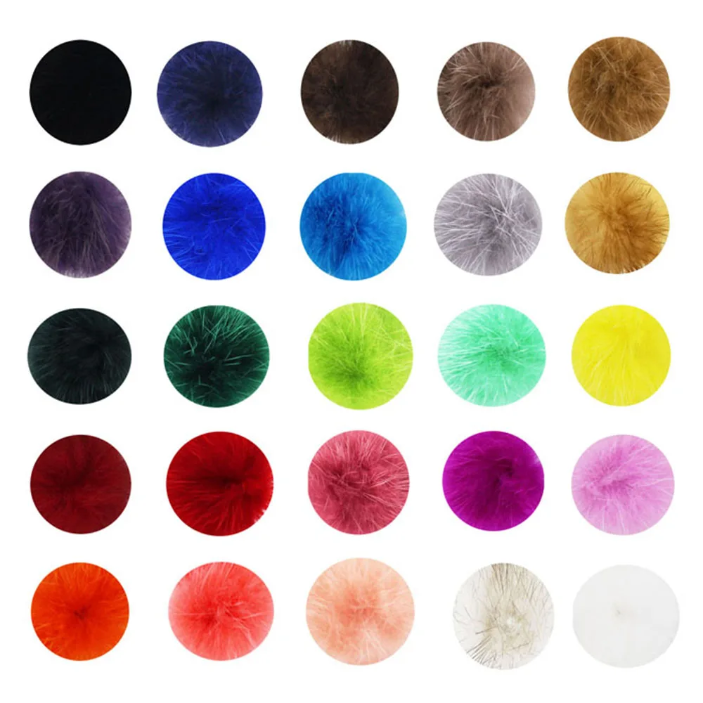 

10pc 30mm Diy Pompon Real Mink Fur Balls Pompoms for Ring Keychain Shoes Hats Fluffy Pom Pom Diy Crafts Accessorie