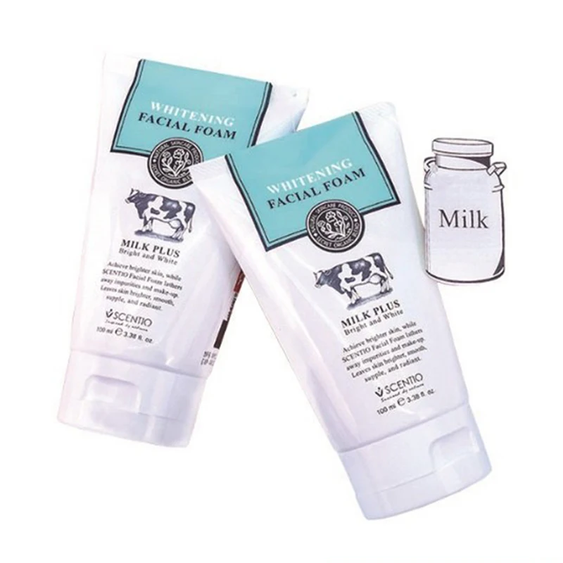 

Milk Face Wash Facial Cleanser Nourishing Cleanser Foam Moisturizing Whitening Anti-Spots Marks Deep Clean Cosmetics