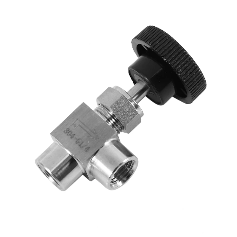 Акция! Игольчатый клапан регулируемый игольчатый 1/4 дюйма прямоугольная