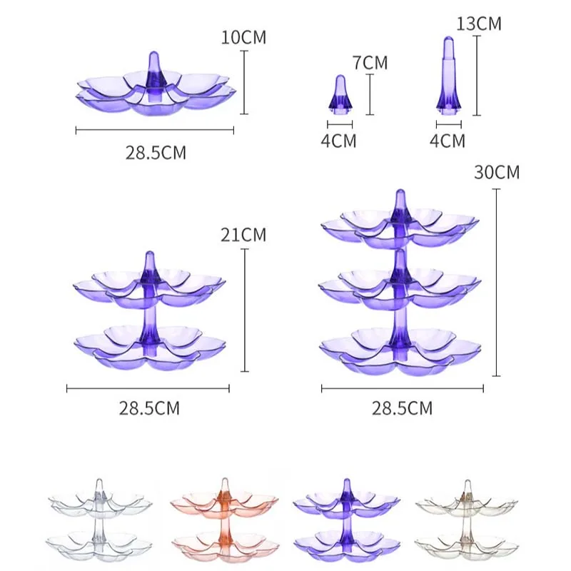 Вращающаяся подставка для торта поднос десертов многоуровневый хранения