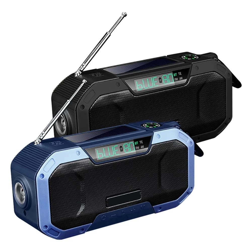 Портативный Водонепроницаемый аварийный радиоприемник с ручкой на солнечных
