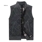 Новый мужской свитер, жилет, модный свитер в стиле хип-хоп Harajuku без рукавов, жилет, мужской повседневный уличный свитер с воротником-стойкой, жилет для мужчин