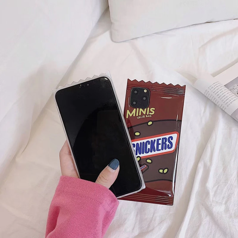 Хит продаж милый медведь шоколад сникерсы Мягкий силиконовый чехол для iphone 6 7 6S
