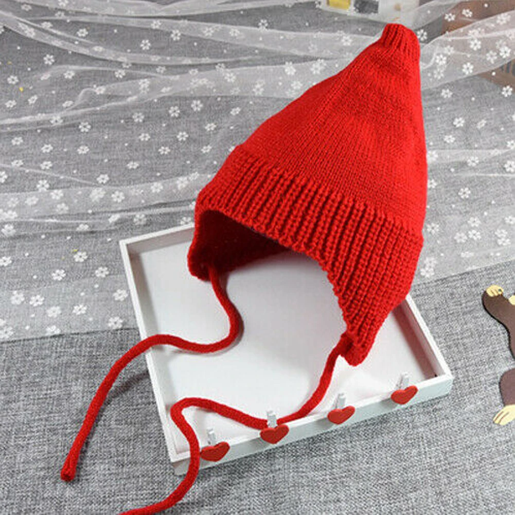 Hot Cute Toddler Kids Girl Boy Baby Infant Winter Warm Crochet Knit Hat Beanie Cap Black Candy Color Running Caps | Спорт и