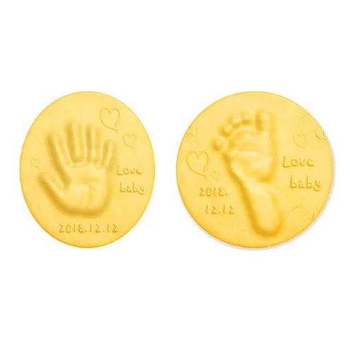 yellow 30 г уход за ребенком, воздушная ручная сушка для ног, мягкая глина, детская ручная печать, отпечаток следа, литая родитель-ребенок, ручная подушечка с чернилами для отпечатков - Цвет: yellow