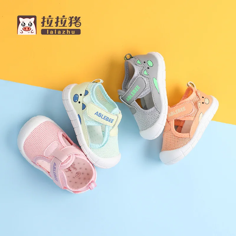 

Lala pig summer baby soft-soled toddler shoes male and toddler sandals female baby mesh breathable shoes 0 1-2 years old