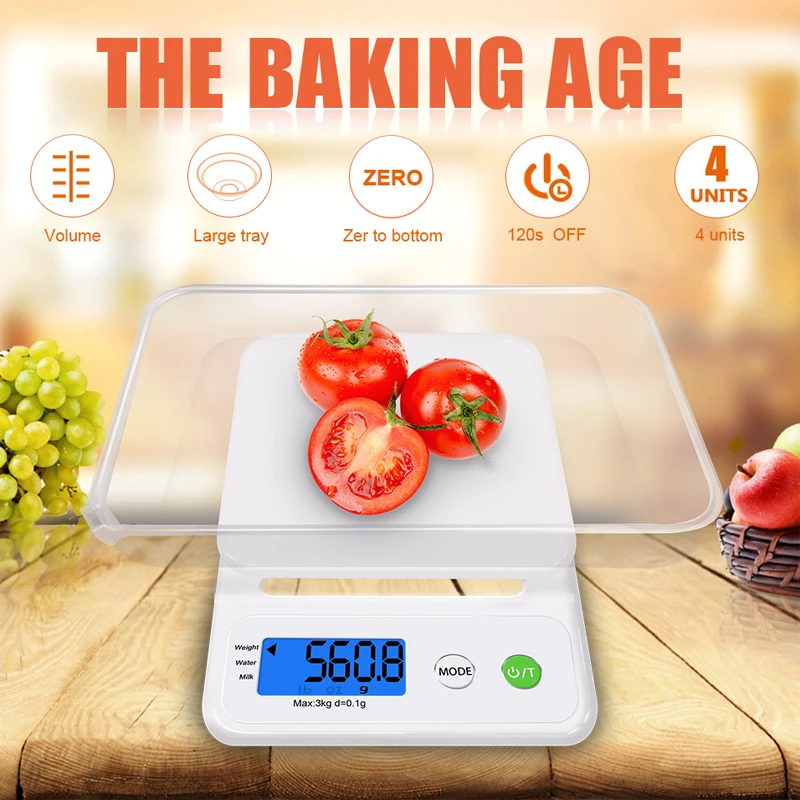 Hot Sale 3000g/0.1g Kitchen Scale Portable Electronic Digital Scales Pocket Case Postal Balance | Дом и сад