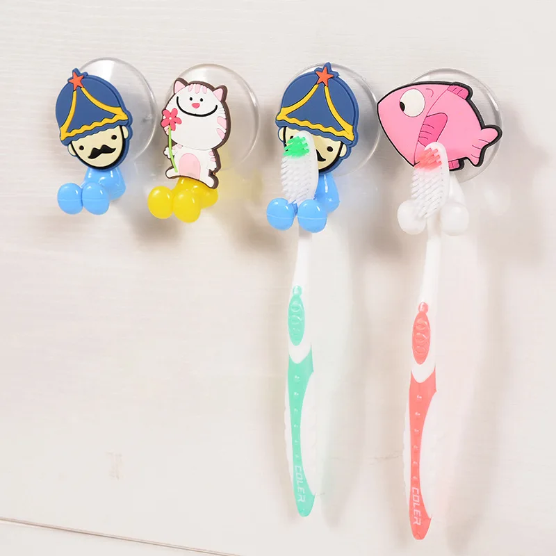 Держатель для ванной зубной щетки крючки на присоске органайзер чашек