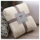Флисовое одеяло для взрослых, стеганое одеяло, однотонное одеяло и покрывало, мягкое качественное покрывало для дивана, домашнего покрывала, # X3