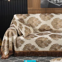 retro luxury couch cover slipcover 1234 seater tassels chenille leather sofa cover jacquard chair recliner l shape european