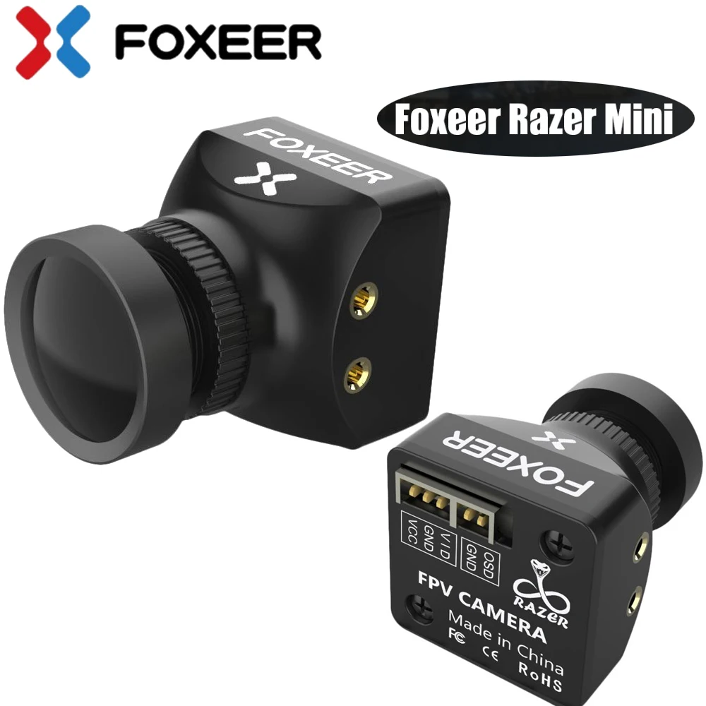 

Foxeer Razer Mini HD 5MP 2.1mm M12 Lens 1200TVL Standard FPV Camera 4:3/16:9 NTSC/PAL Switchable 4ms Latency For RC Drone Toy