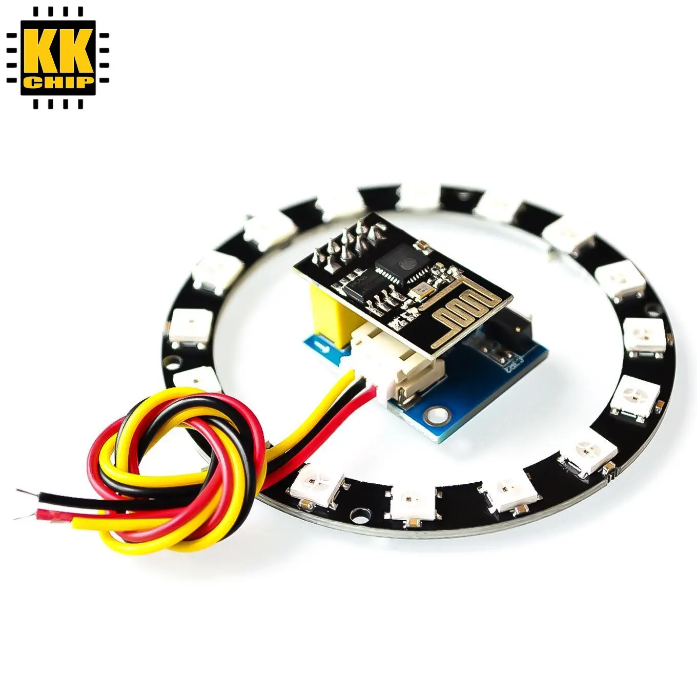 ESP8266 ESP-01 ESP-01S WS2812 RGB светодиодный модуль контроллера светильник кольцо умный