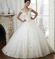 vintage lace ball gown wedding dress off shoulder beaded bridal dresses 2016 sweep train crystal wedding gowns vestido de noiva