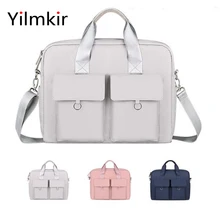 Ladies Laptop Shoulder Bag For Macbook Air Pro Lenovo Xiaomi Huawei Computer Package Waterproof 13.3 14 15.6 Inch Briefcase