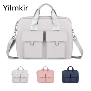 ladies laptop shoulder bag for macbook air pro lenovo xiaomi huawei computer package waterproof 13 3 14 15 6 inch briefcase free global shipping