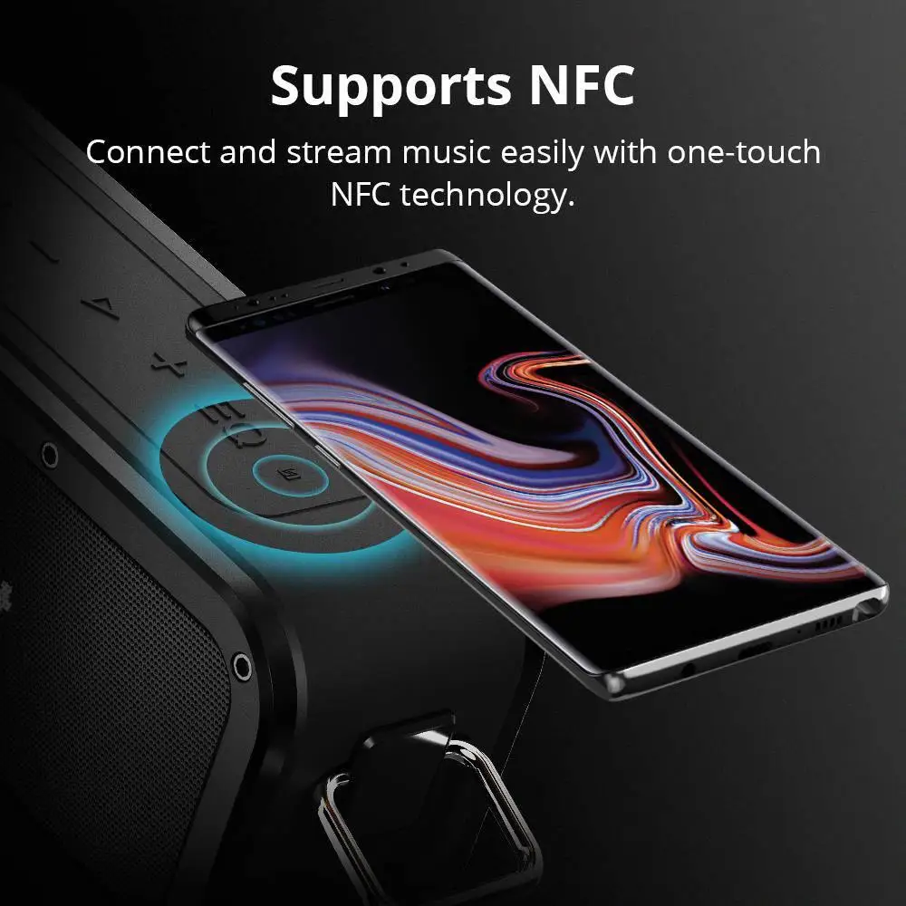 Tronsmart Force SoundPulse Bluetooth Speaker Dynamic Audio 40W 5.0 IPX7 Water Resistant Siri TWS NFC 15H Working Time | Электроника