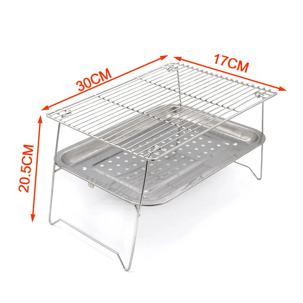 Складные портативные Грили для барбекю из нержавеющей стали уличные пикники