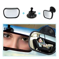 2 in 1 mini safety car back seat baby view mirror adjustable baby rear convex mirror car baby kids monitor car styling