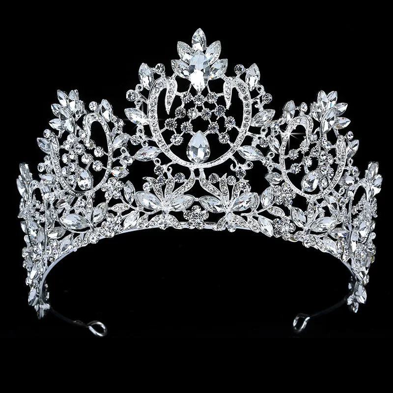 

Tiaras And Crown HADIYANA Exquisite Cubic Zirconia Crown Hair Accessorie Women Wedding Party BCY8889 Accesorios para el cabello