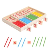 kid montessori wooden educational math counting number sticks material calculate game mathematics puzzle early learning toys