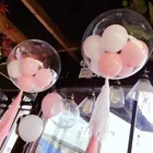 10182436cm прозрачный пузырь воздушные шары с гелием 5 дюймовый металлический воздушный шар Многоцветный Diy Bobo шар День Рождения вечерние украшения