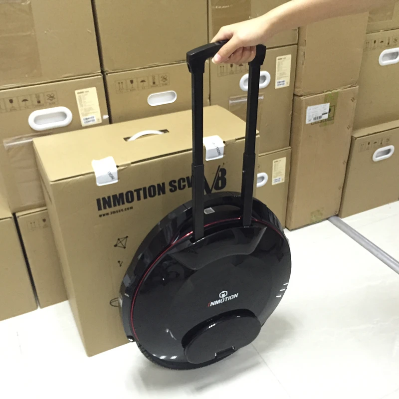 2020 Original INMOTION V8 Unicycle Self Balancing Scooter With Decorative Lamps 30km/h Monowheel One Wheel Electric Hover Board | Спорт и