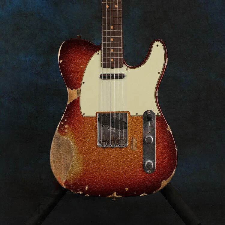 

Relics Electric Guitar,high quality pickups guitar.Sunburst color 6 stings gitaar.rosewood fingerboard.