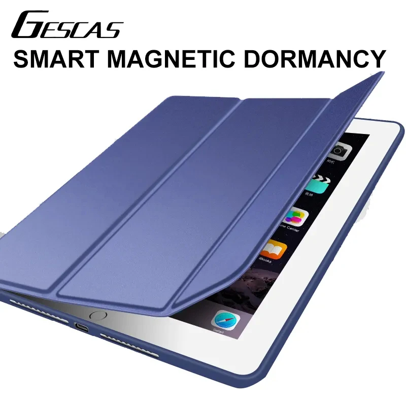 GESCAS чехол для планшета Ipad Mini 12345 7 9 дюйма ПУ однотонный матовый мягкий | Компьютеры
