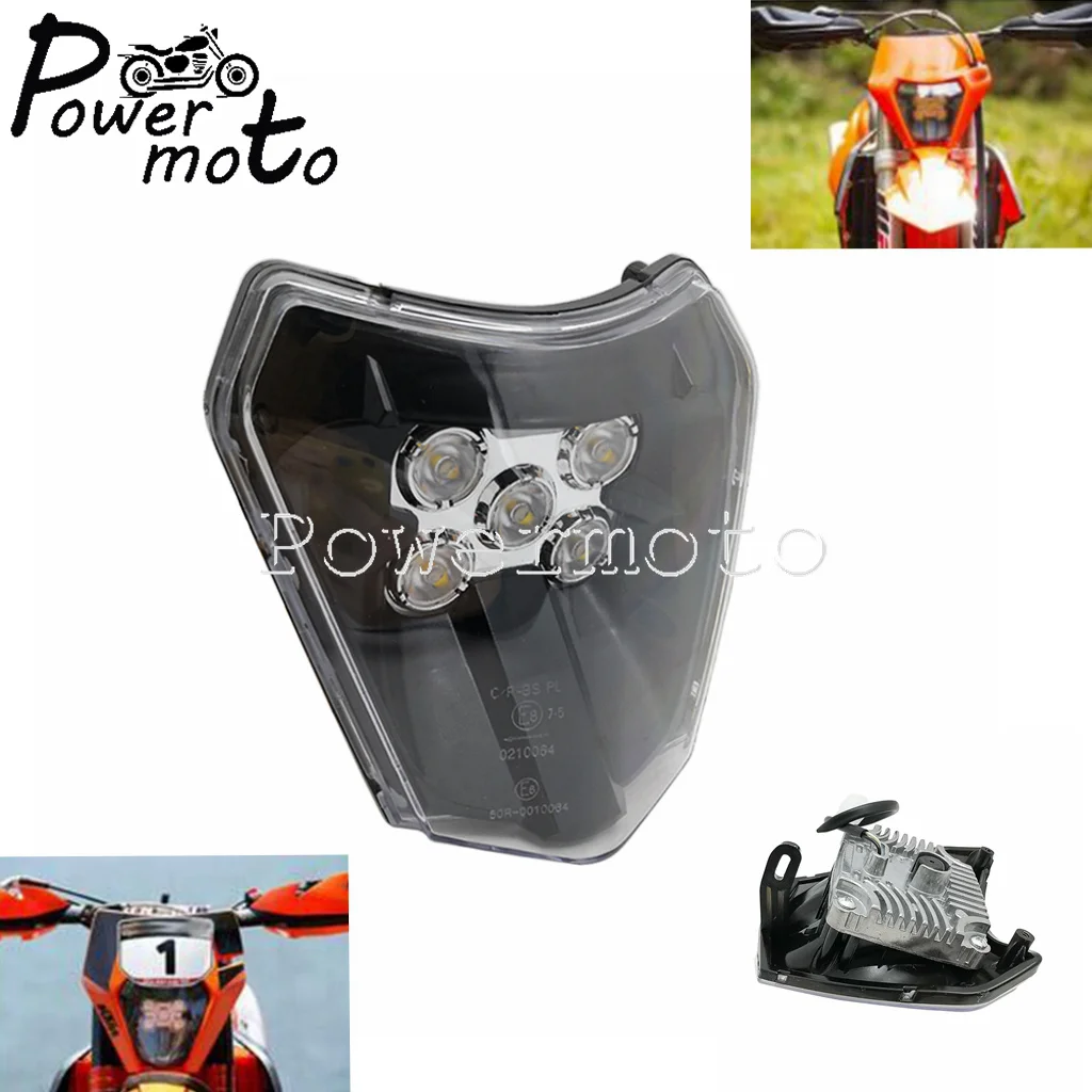 

Передняя светодиодная передняя фара в сборе для мотоциклистов, двойной спортивный головной свет для Enduro FC FE TC TE 250 350 450 501