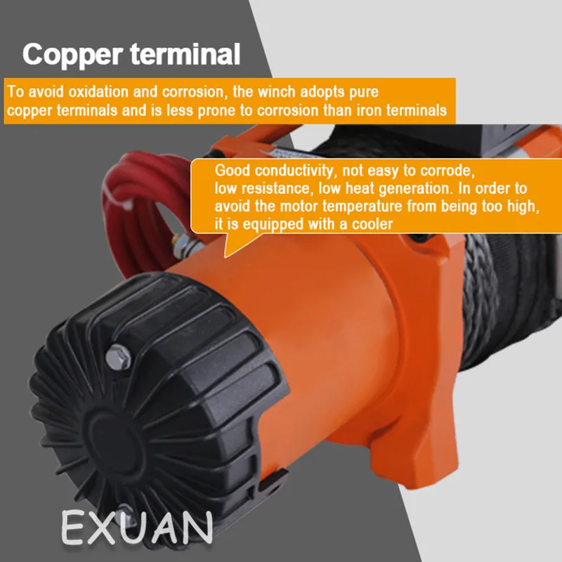 Самоспасательная Лебедка для внедорожника 12000 фунтов электрическая лебедка