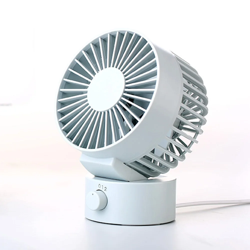 

Mini Portable Mute Double Leaf USB Rechargeable Fan for Office Gadgets