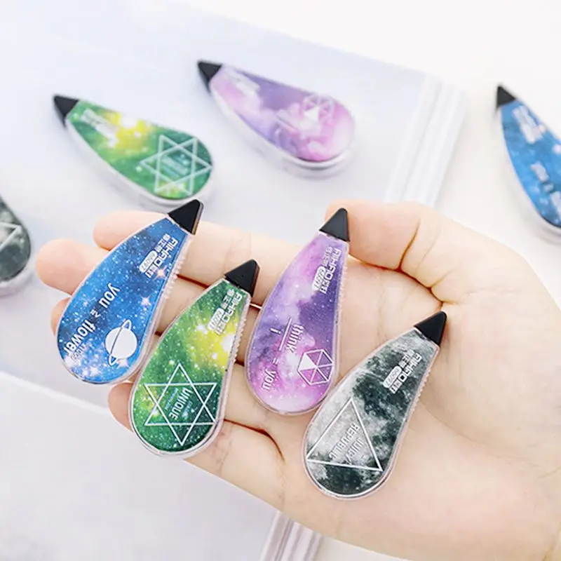 

4Pcs Correction Tape Set Fantastic Star Sky Stationery Correcting Tool Student Gift School Supplies