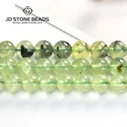 Круглые Бусины Из Натурального пренитового зеленого кварца А +, причудливый драгоценный камень 5A 3A, 46810 мм, 15 дюймов, для изготовления ювелирных изделий