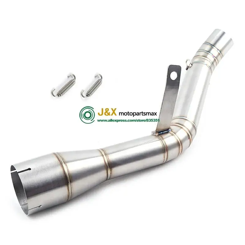 Соединительная круглая выхлопная средняя труба для мотоцикла 51 мм Глушитель без