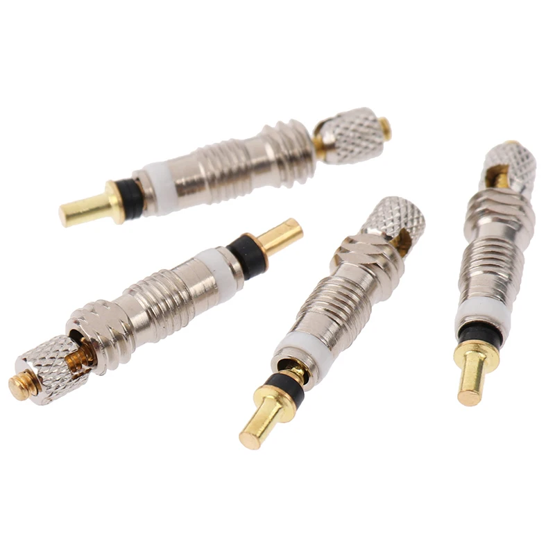 

Practical 4pcs Silver Detachable Valve Core Replacement for Bicycle Road Bike Valve and Removal Tools New