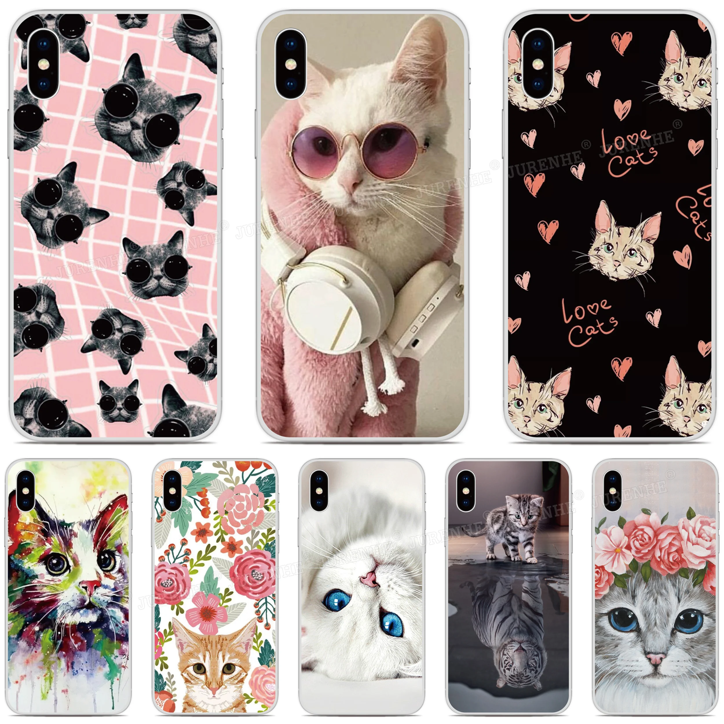Мягкий силиконовый чехол с милым котом Для Doogee N30 X95 X90 Y8C Mix 2 N20 Pro Y9 Plus N10 Y7 Y8 X70 X60 X50 X55