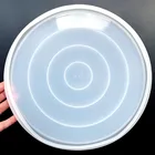 Силиконовая форма сделай сам для эпоксидной смолы, супер большая круглая тарелка, большая форма-поднос для тарелок, домашний декор, силиконовые формы для смолы, искусство