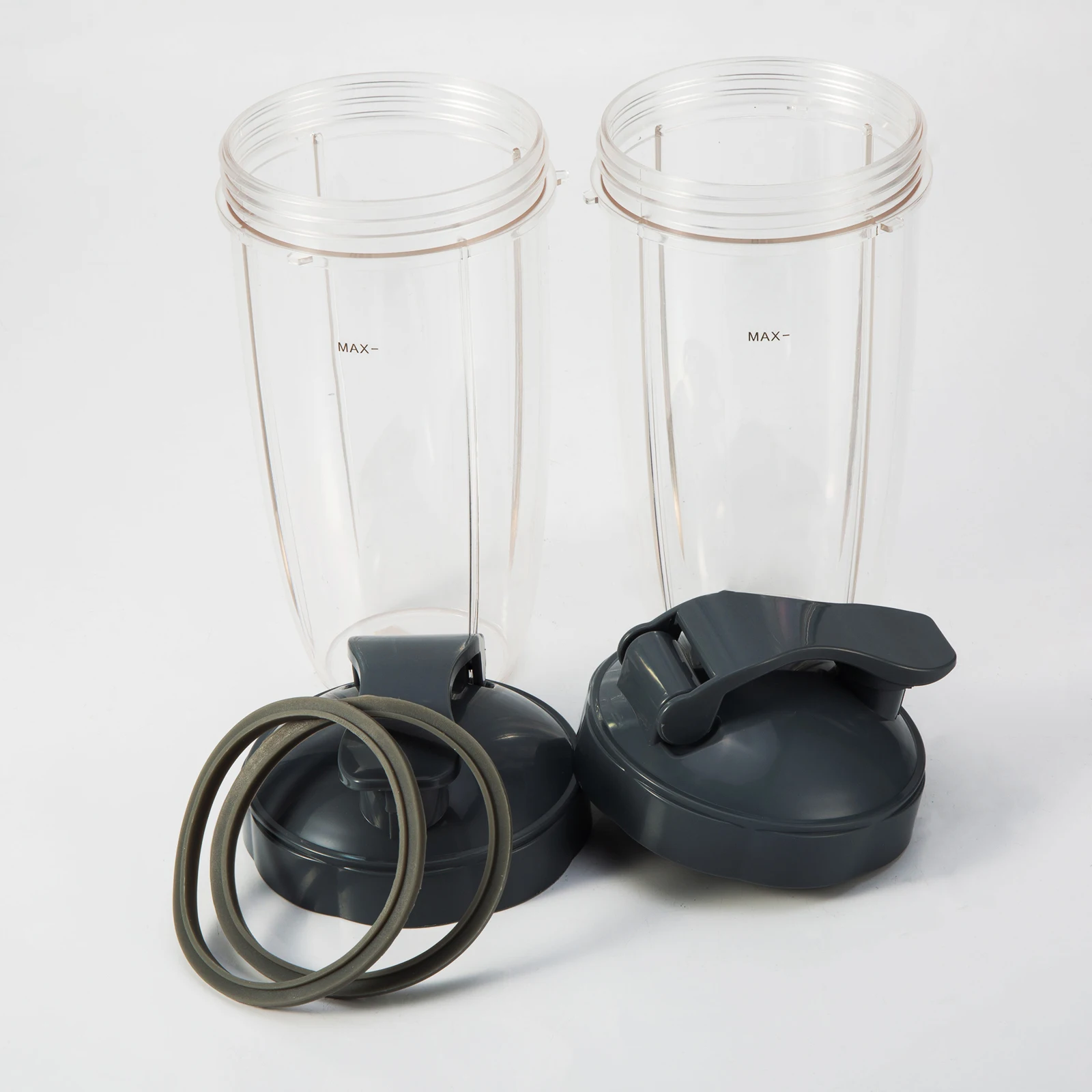 

32 Oz Replacement Cups With Lids And 2 Rubber Gaskets Compatible With Nutribullet Blender 900w 600w Mixer