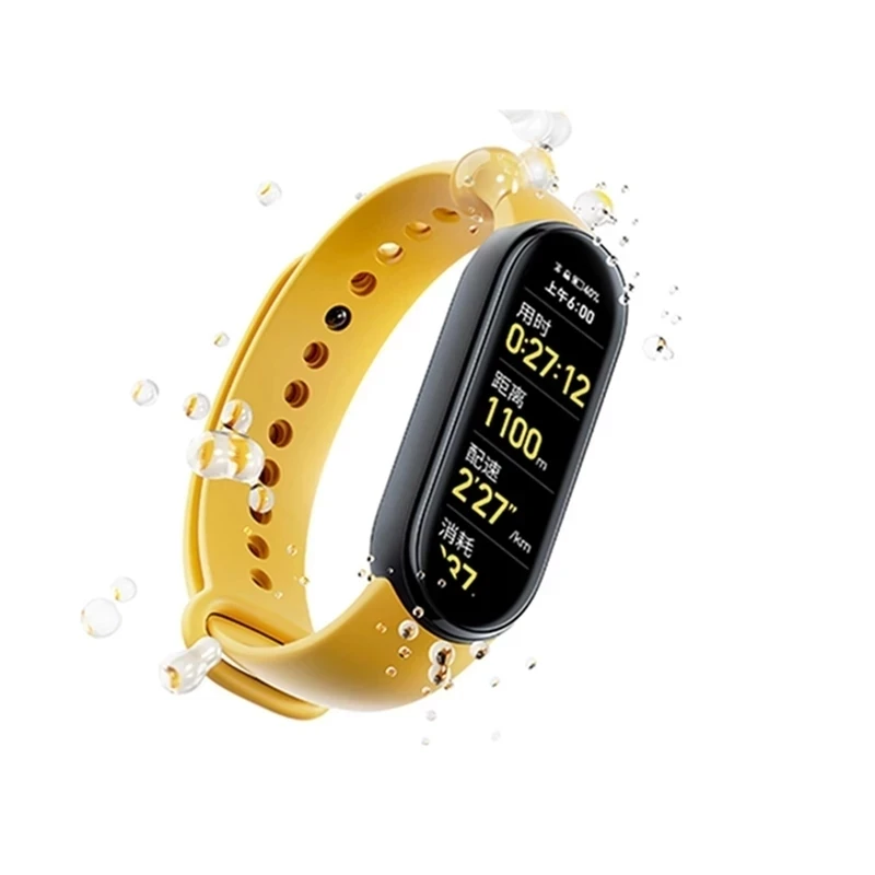 Стреп Xiaomi Mi Band 7 из 100% оригинального силиконового браслета Band7 для замены ремешков на запястье Mi7 mi band7