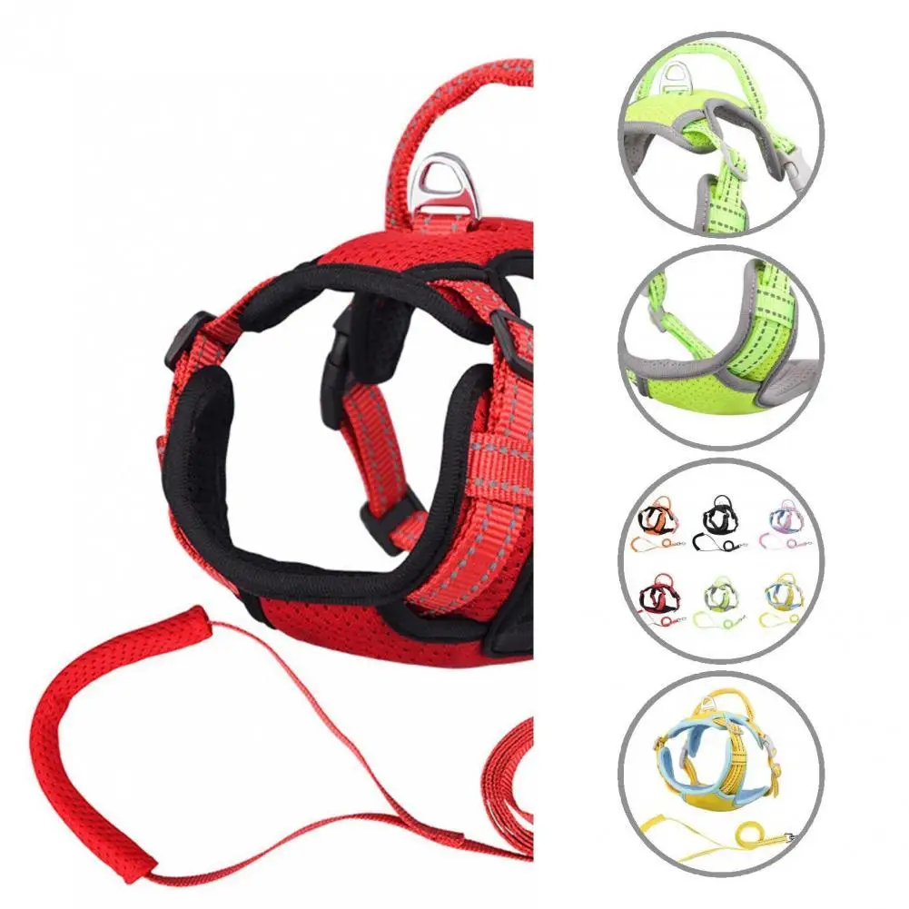 

Prevent Rushing Out Non-slip Pet Harness Traction Rope Set Pet Accessories