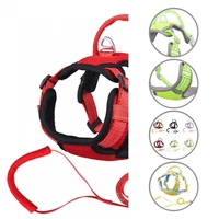 prevent rushing out non slip pet harness traction rope set pet accessories
