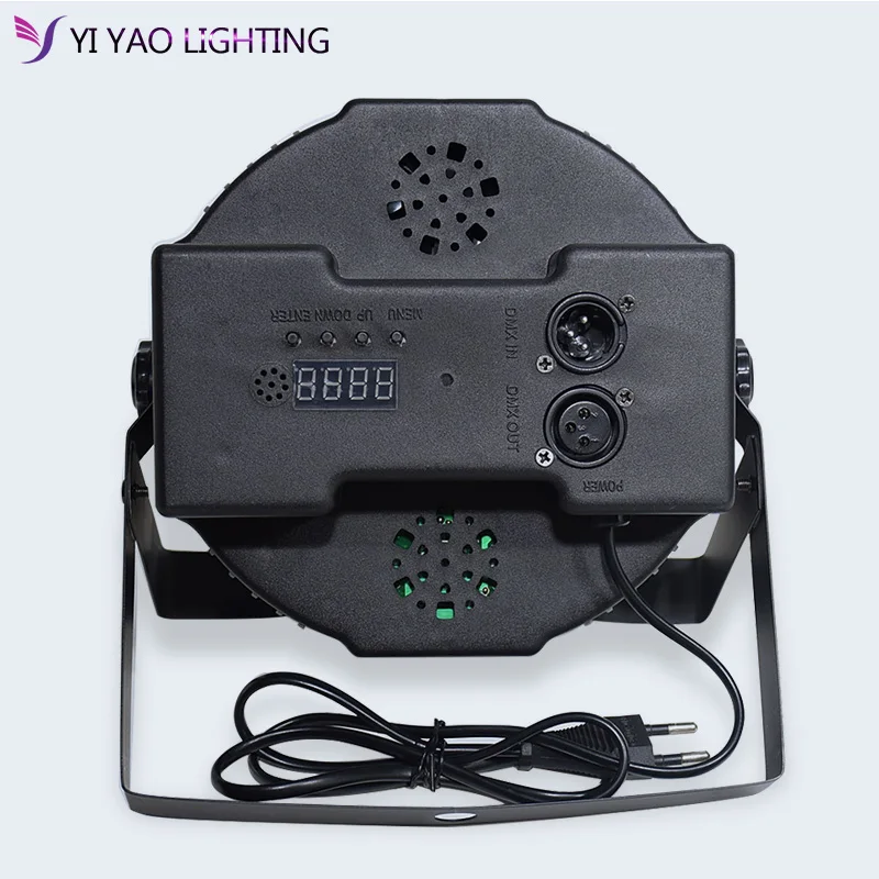 2 шт./лот 18 шт. 3 Вт Ламповые бусины 18x3 led Par огни RGB плоская пара профессиональное