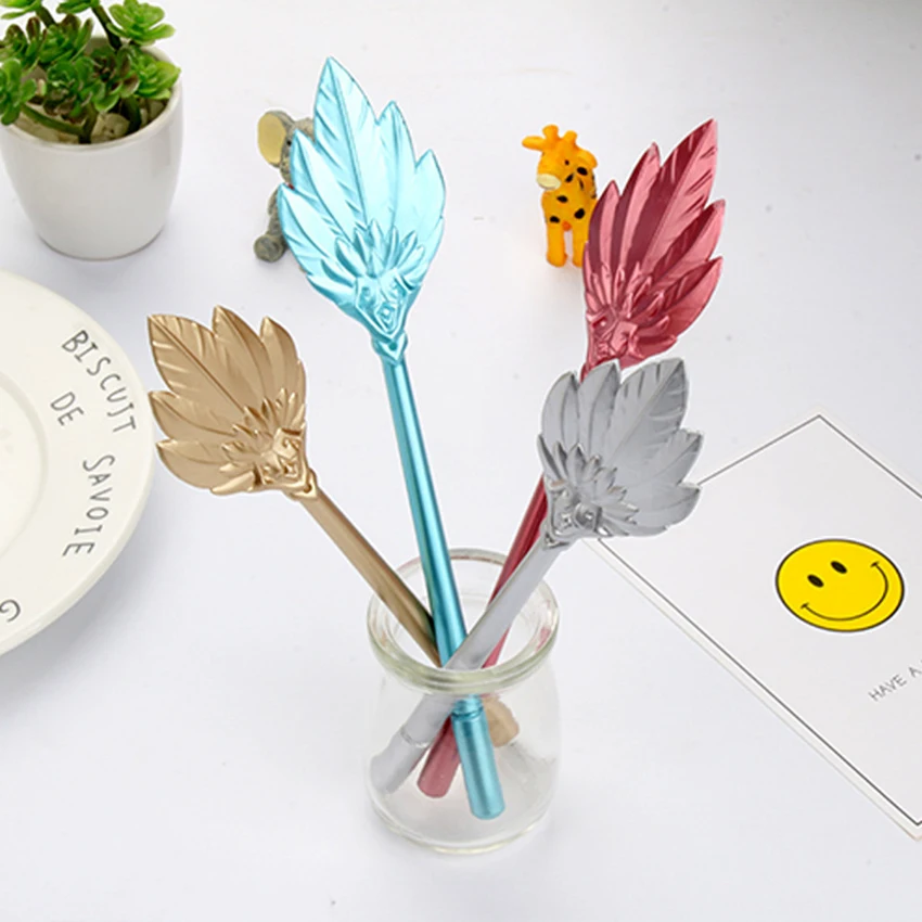 1pc Cute rabbit fan shape gel pens kawaii stationery caneta material escolar office school supplies kids gift toy | Канцтовары для