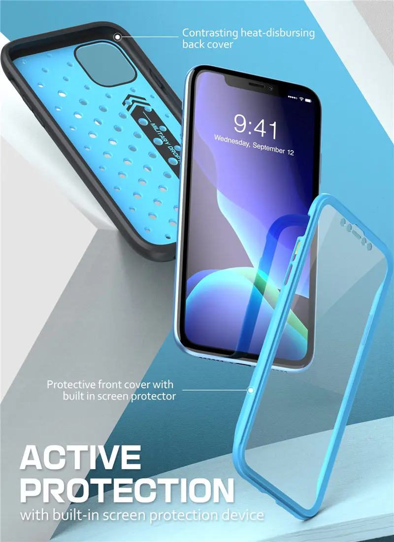 Чехол для iPhone 11 6,"() SUP чехол UB Sport Premium Hybrid Liquid Silicone Rubber+ чехол из поликарбоната со встроенной защитной пленкой