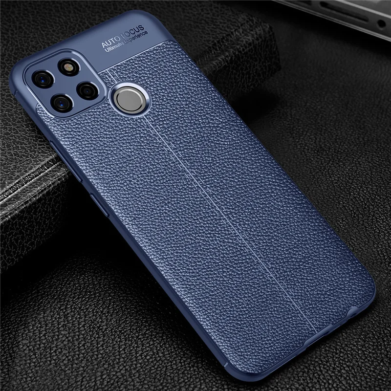 For Cover Realme Narzo 30A Case For OPPO Realme Narzo 30A Capas Shockproof Back Soft Leather For Fundas Realme Narzo 30A Cover