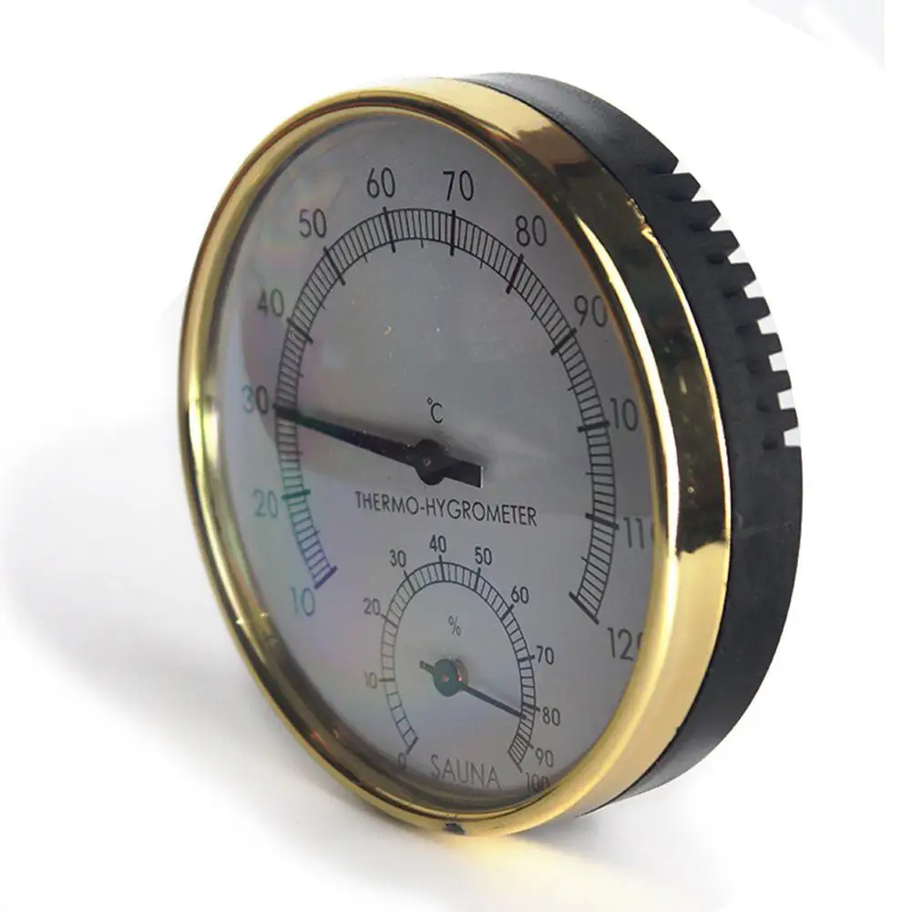 Термометр для сауны гигрометр с металлическим циферблатом измеритель